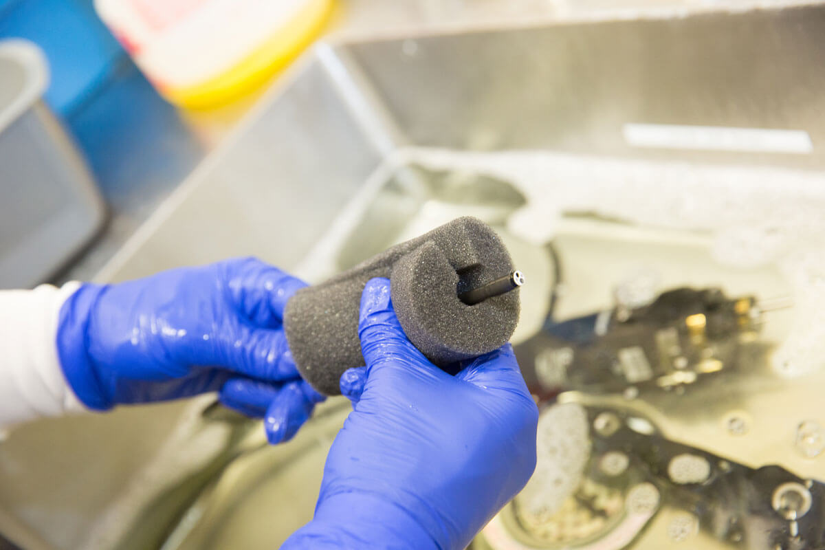 Manual cleaning of flexible endoscopes is considered the most important step. 