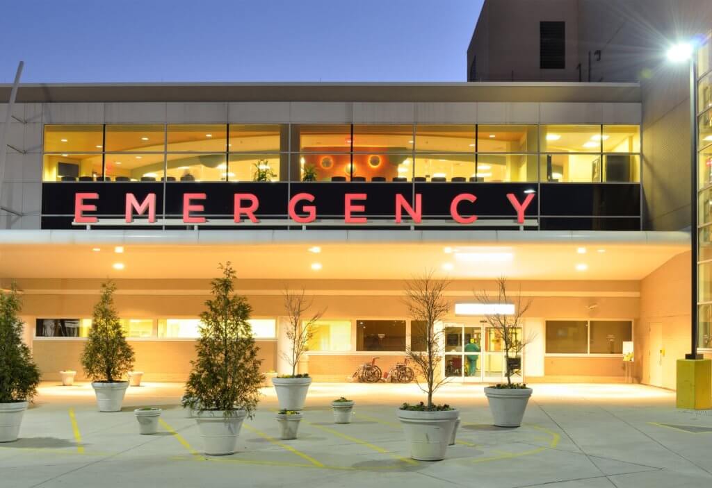 Emergency enterance of hospital